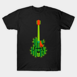 Guitar Cactus Mexican T-Shirt